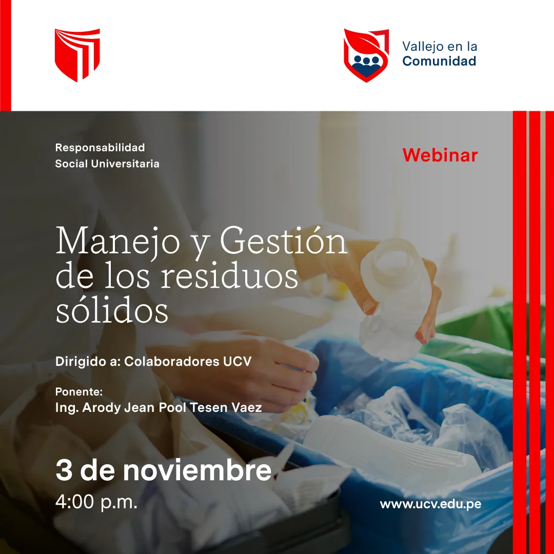 Webinar UCV: Manejo y gestión de residuos sólidos