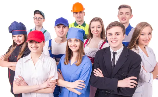 Profesionales de distintas carreras